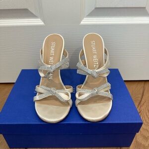 Stuart Weitzman Bow High Heel Sandal